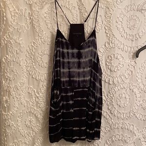 Black and white tie dye romper